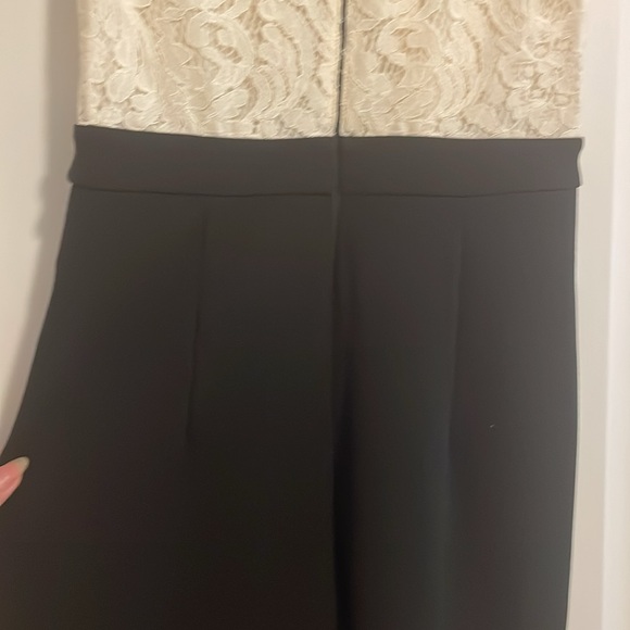 Express- white lace faux wrap jumpsuit w/pockets - Picture 6 of 14